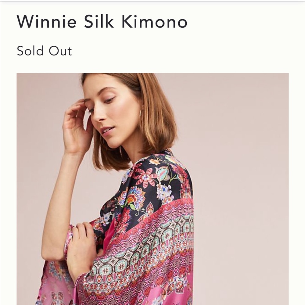 Kachel “Winnie” Silk blend Kimono one size